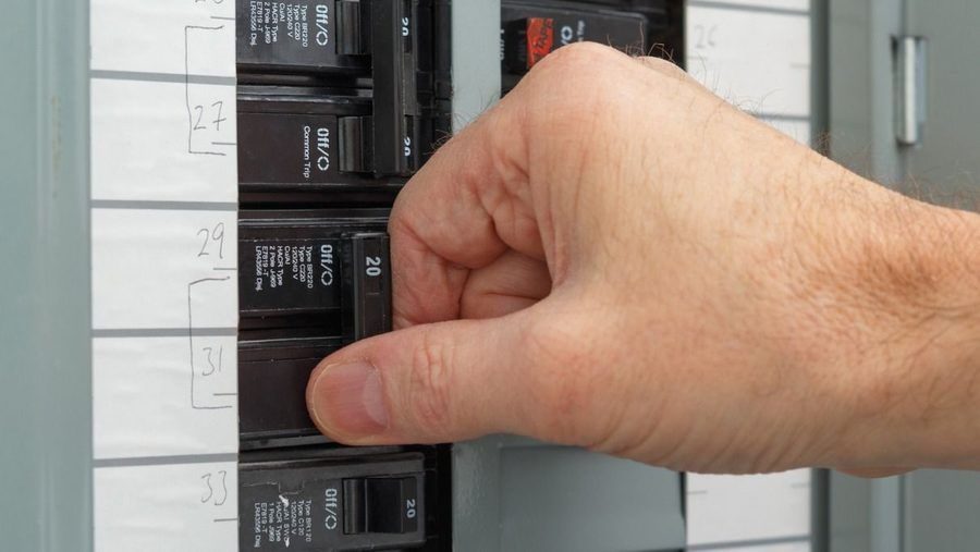 Checking an electrical panel